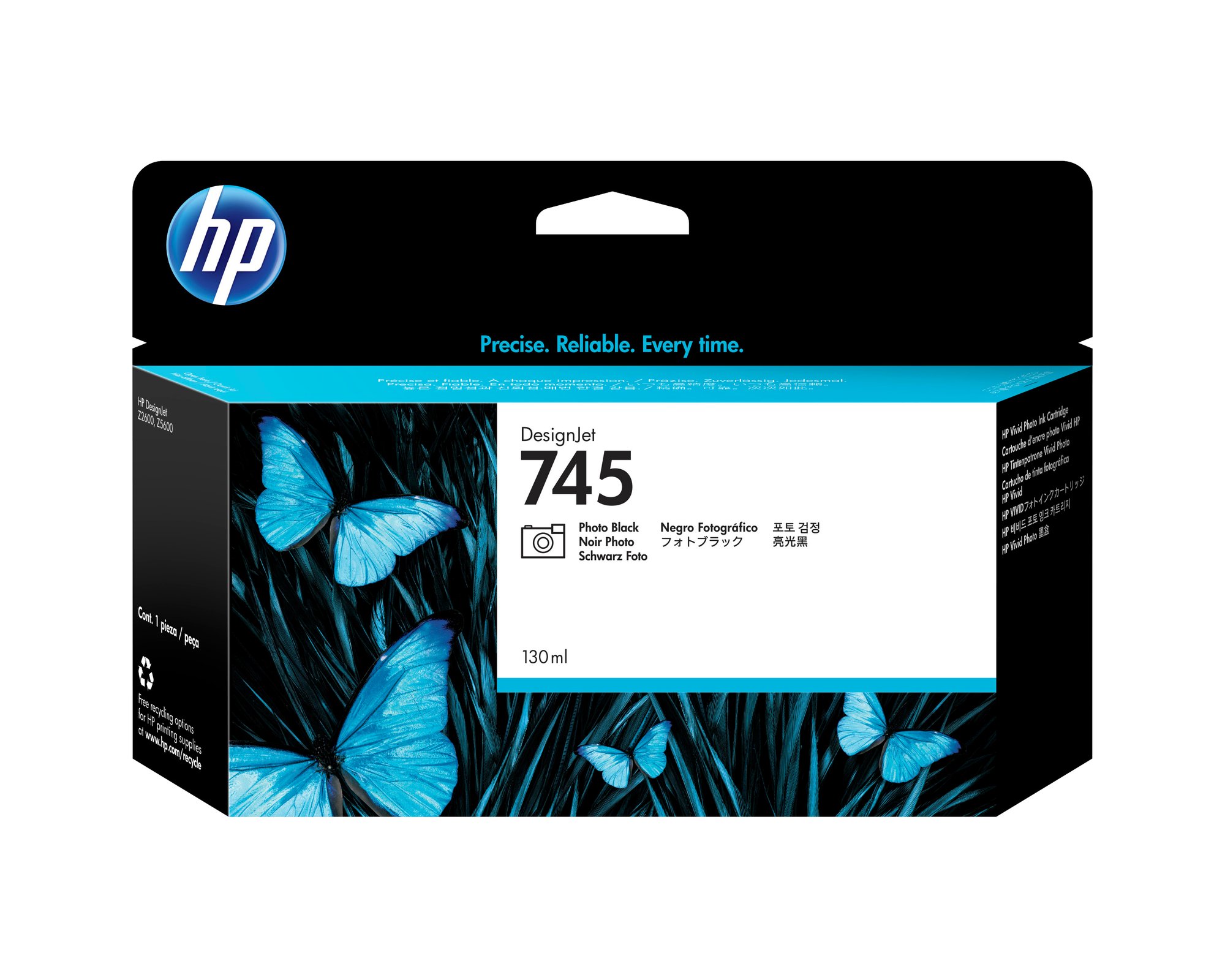 HP #745 130ml PhBlk Ink F9J98A HP — view 2