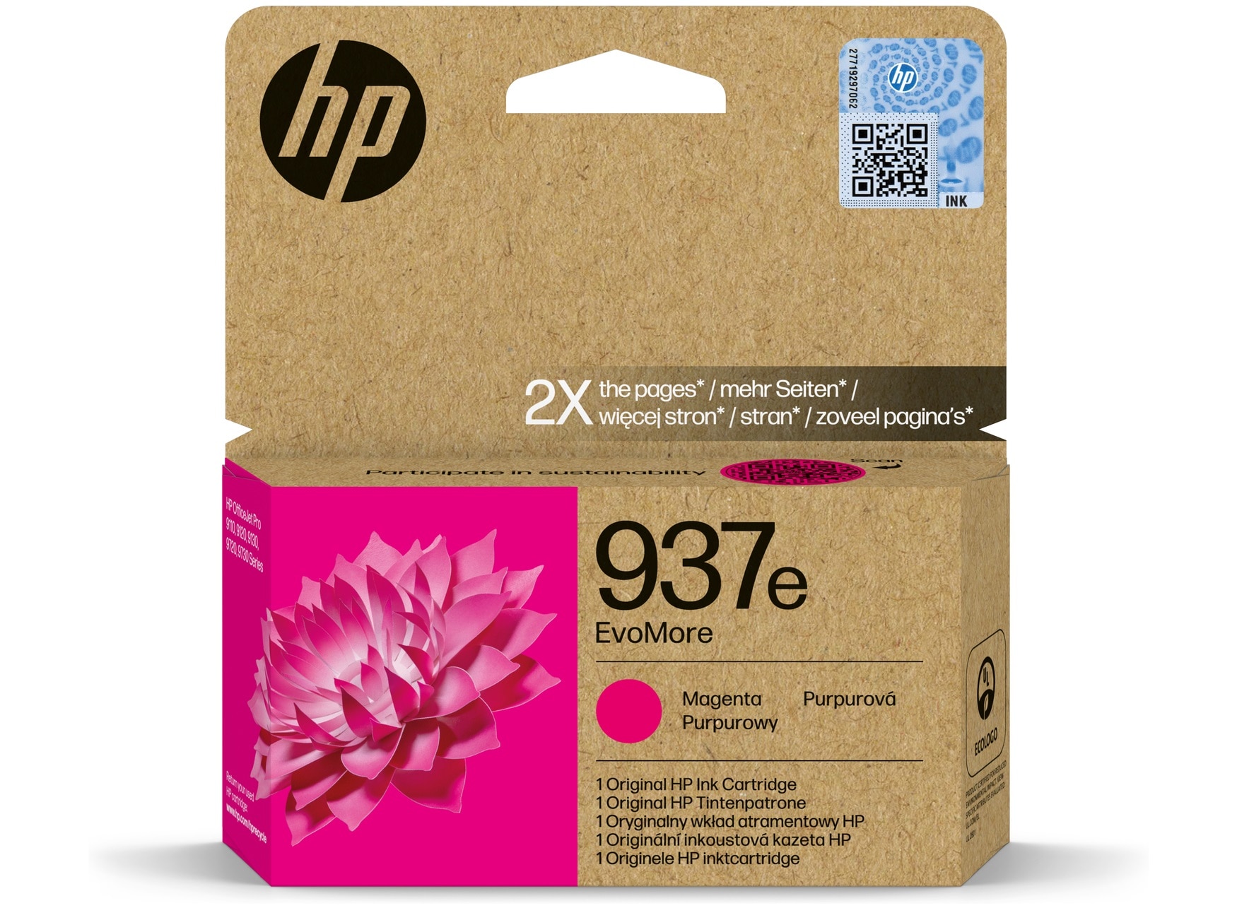 HP #937e Magenta Ink 4S6W7NA HP — view 2