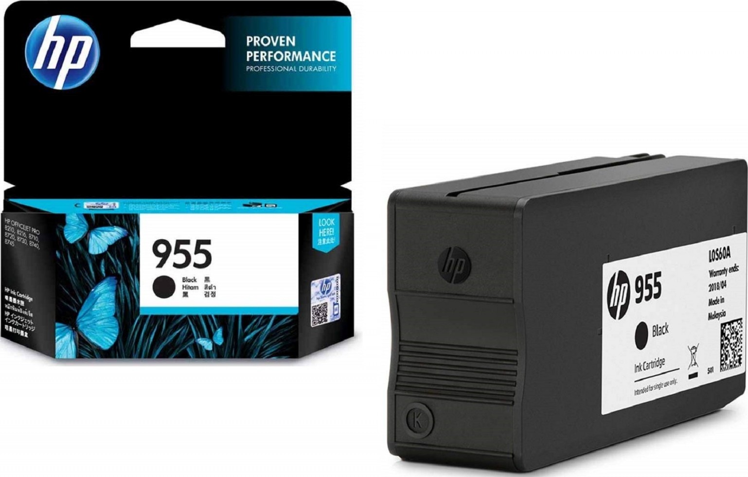 HP #955 Black Ink L0S60AA HP — view 2