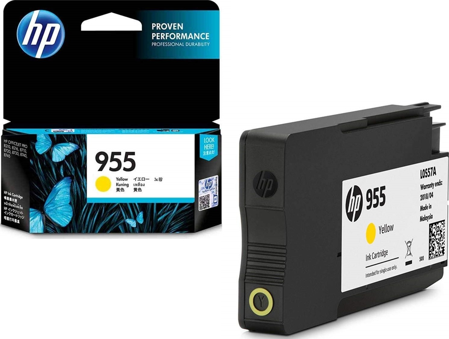 HP #955 Yellow Ink L0S57AA HP — view 2