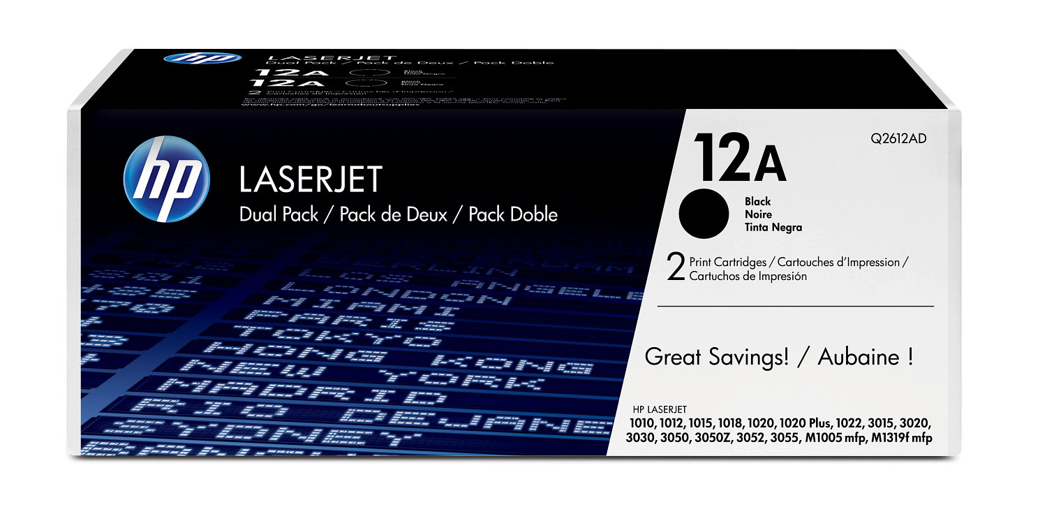 HP #12A Twin Pack Q2612AD HP — view 2