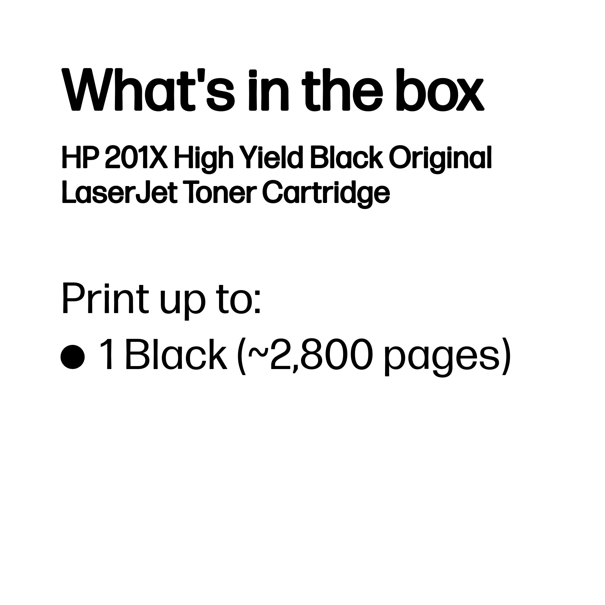 HP #201X Black Toner CF400X HP — view 4