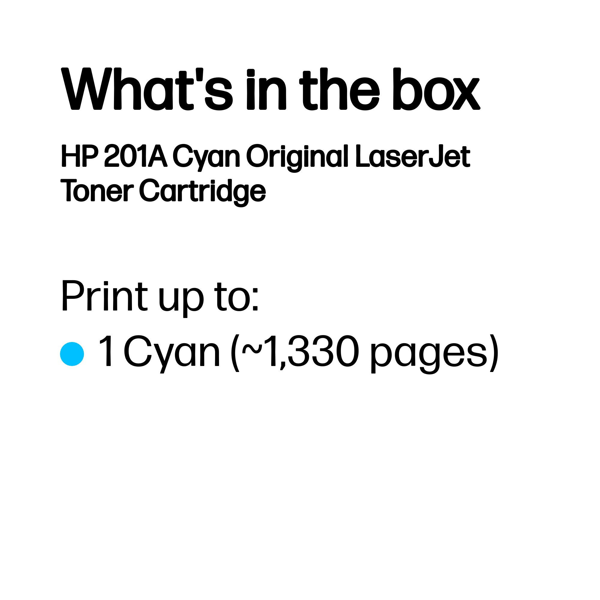 HP #201A Cyan Toner CF401A HP — view 4