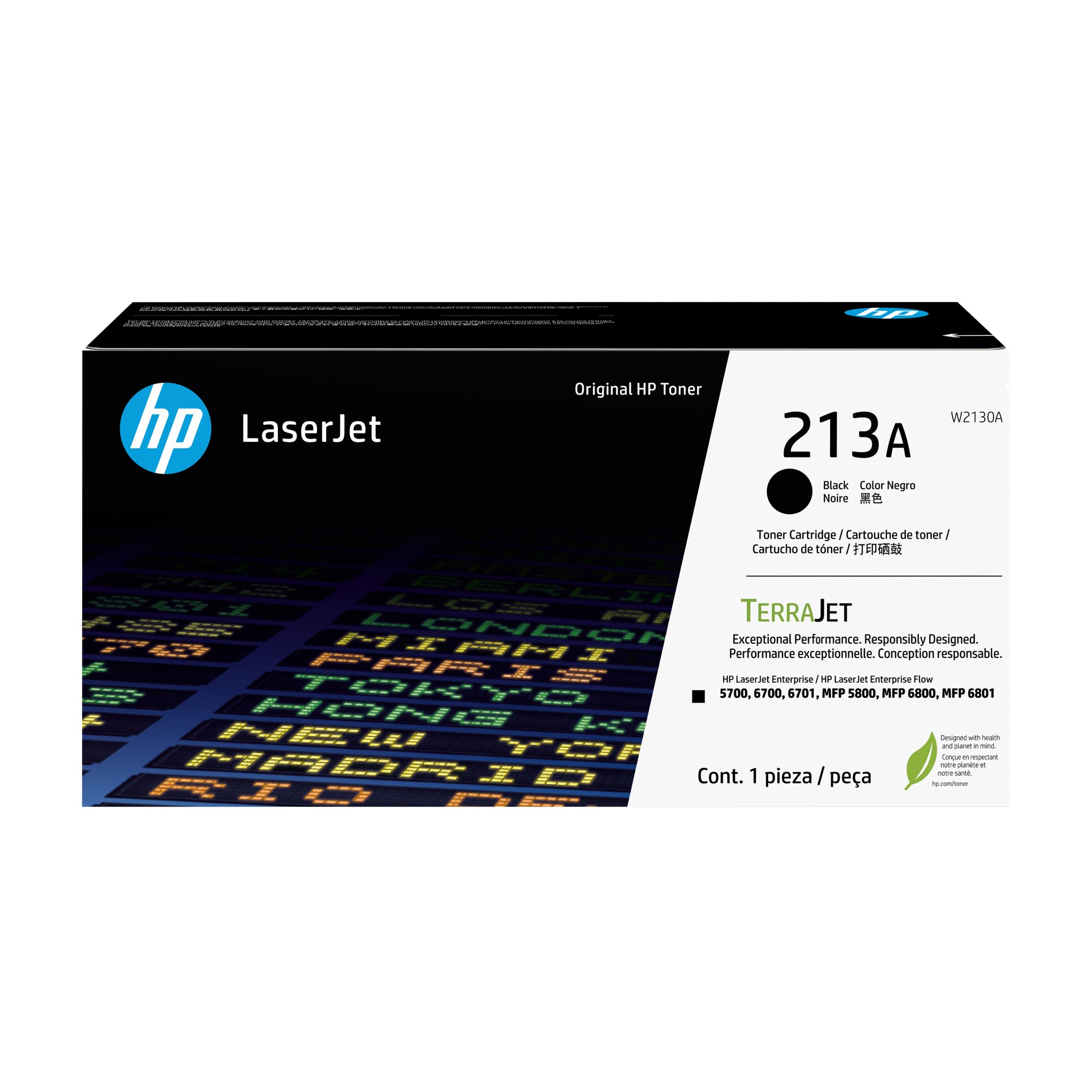 HP#213 Black Toner W2130A HP — view 2