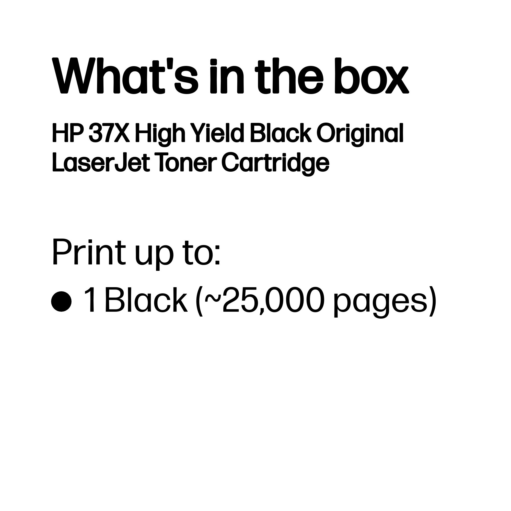 HP #37X Black Toner CF237X HP — view 4