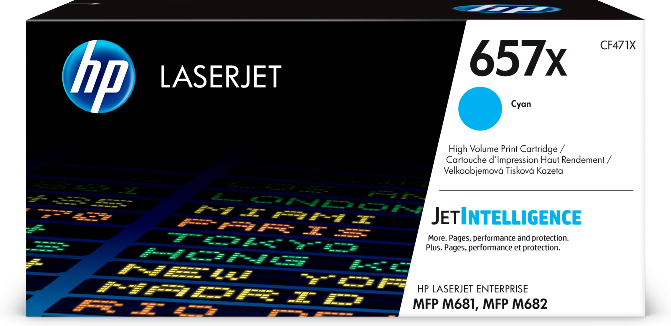 HP657X Cyan LasJet Ton CF471X HP — view 2