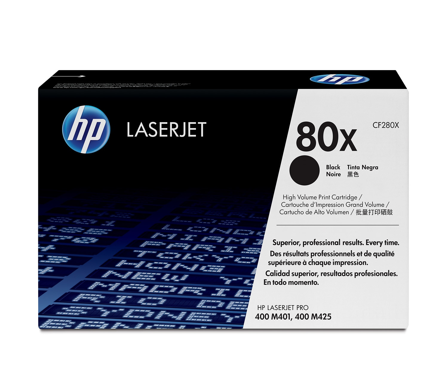 HP #80X Black Toner CF280X HP — view 2