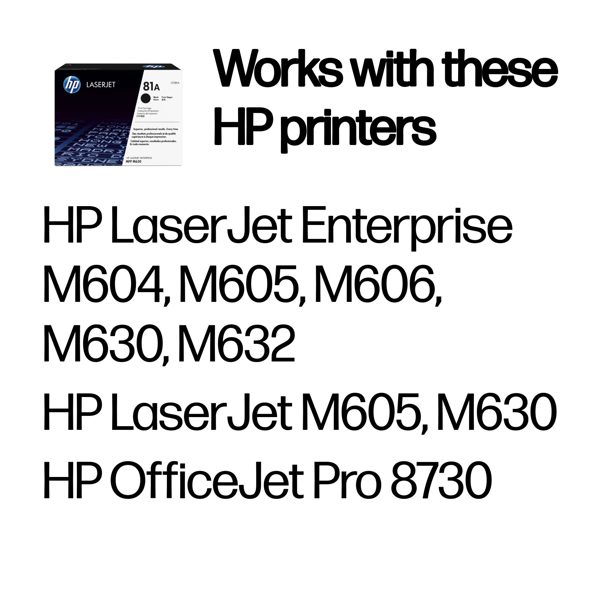 HP #81A Black Toner CF281A HP — view 3