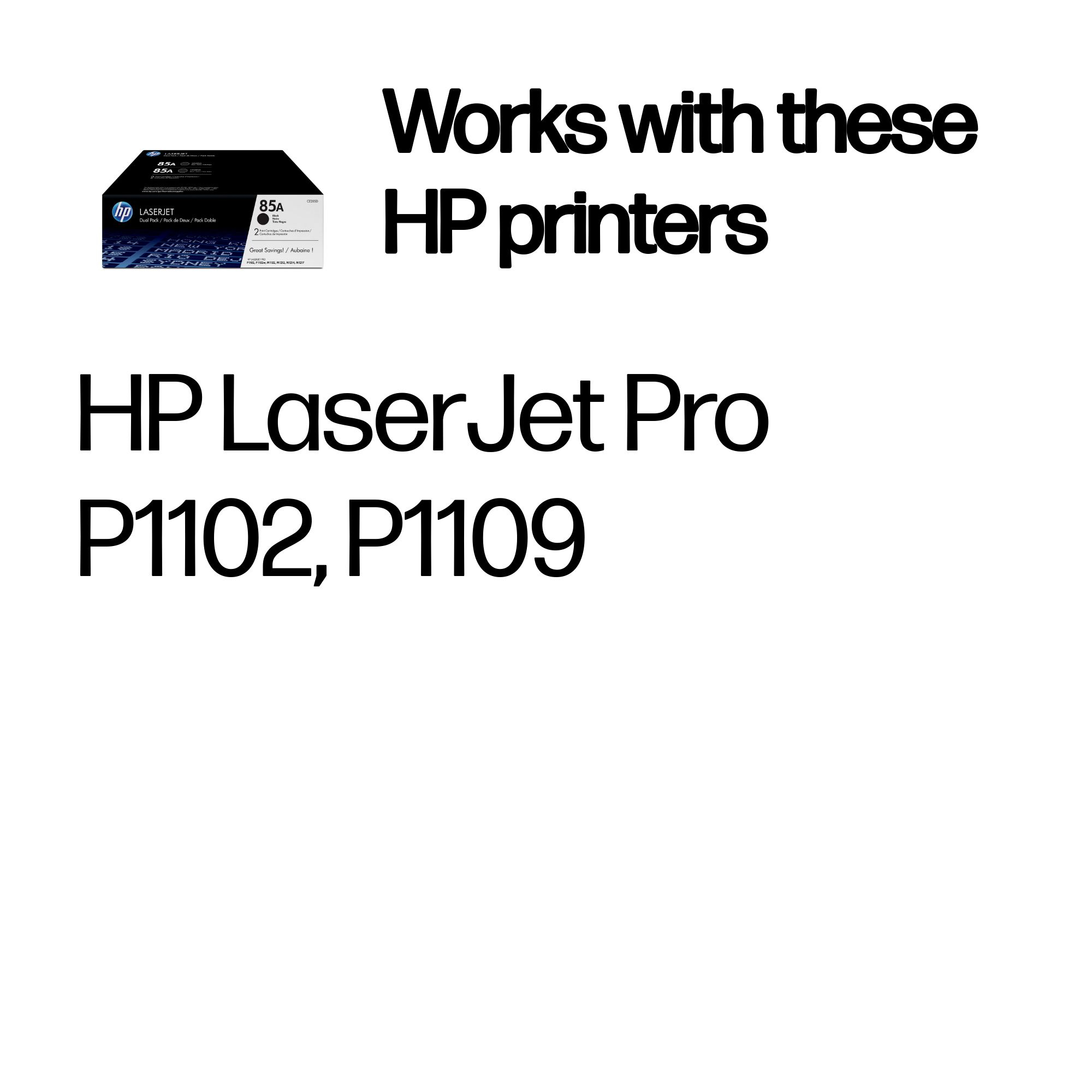 HP 85A Blk Ton Dual Pk CE285AD HP — view 3
