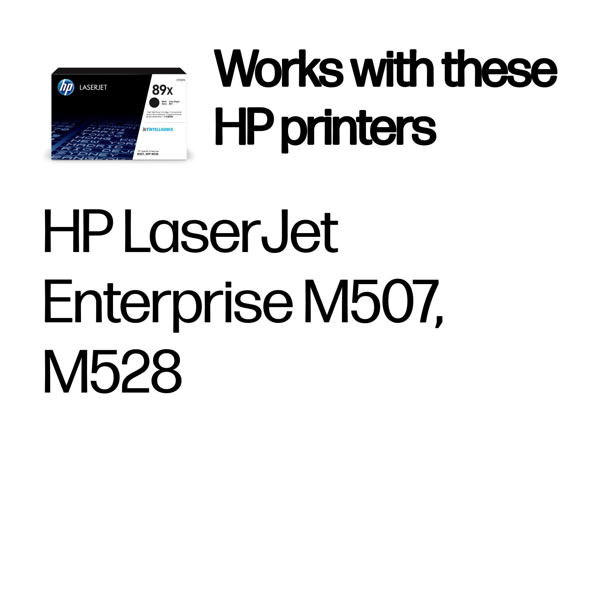 HP #89X Black Toner CF289X HP — view 3