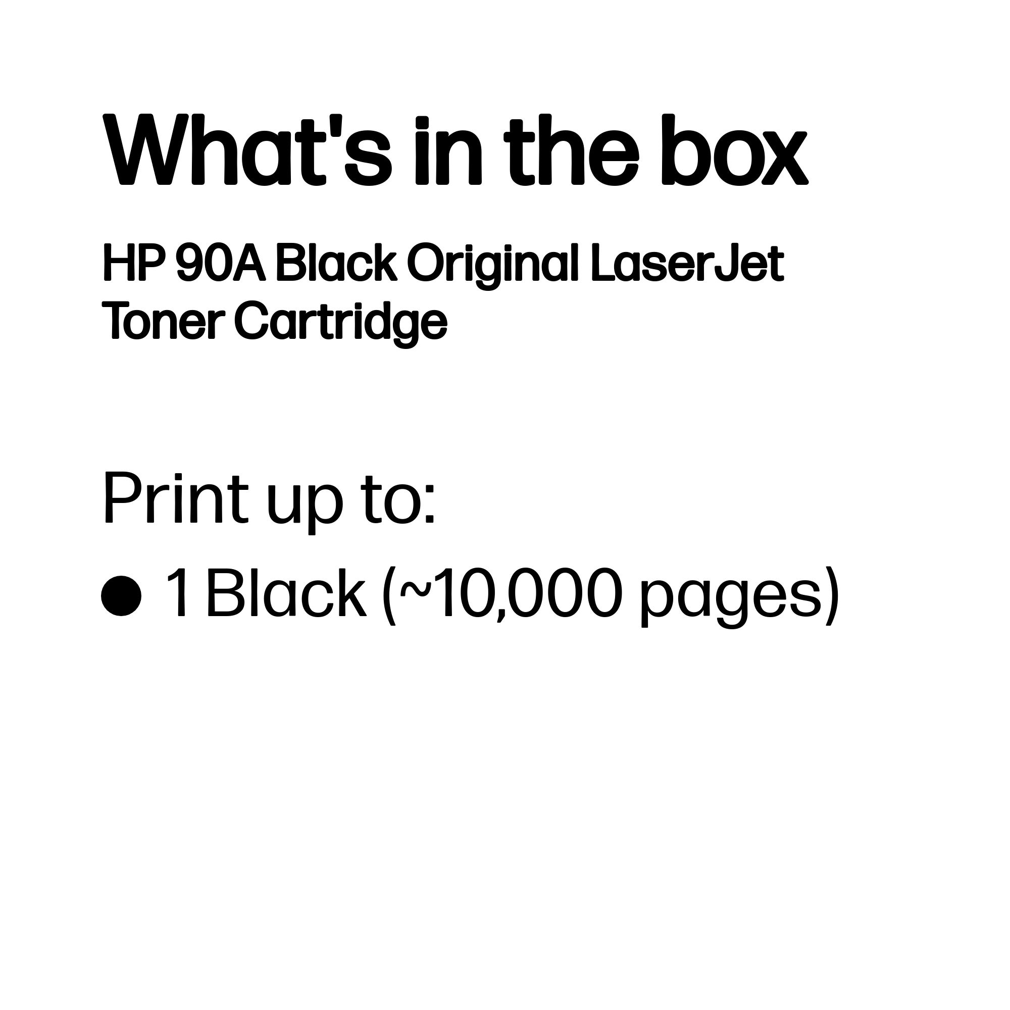 HP #90A Black Toner CE390A HP — view 4