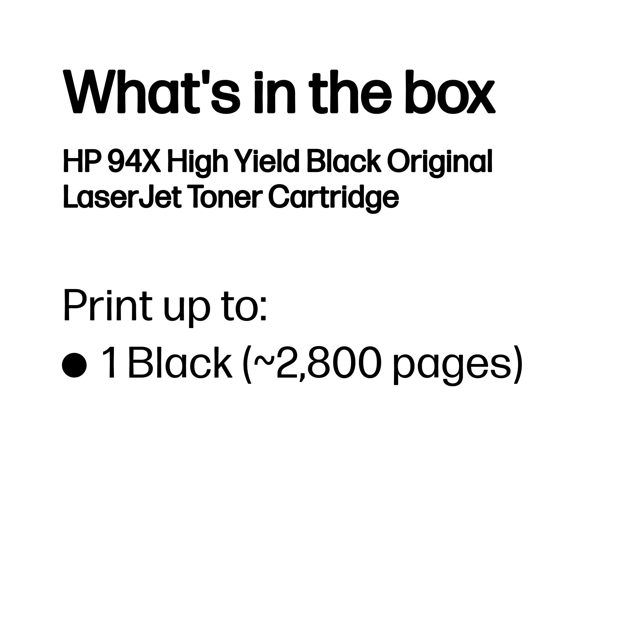 HP 94X Black HY  Toner CF294X HP — view 4