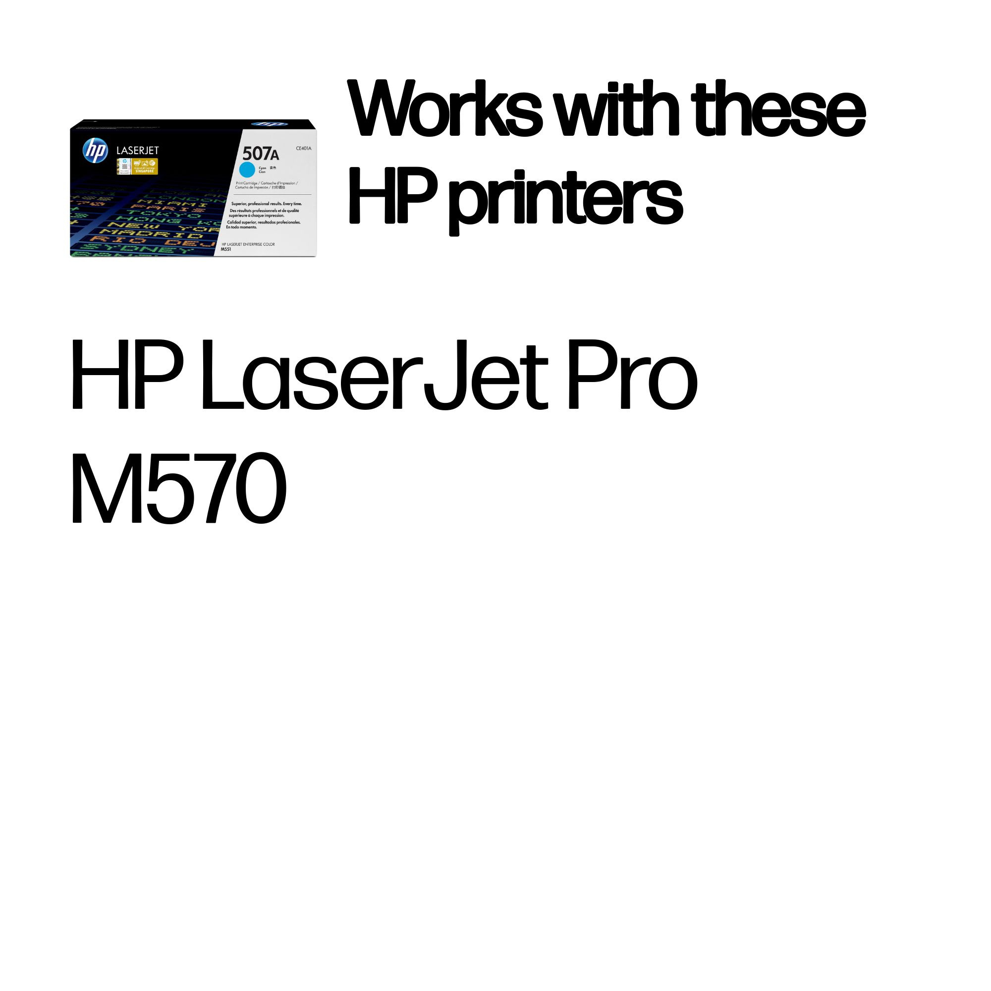 HP #507A Cyan Toner CE401A HP — view 3