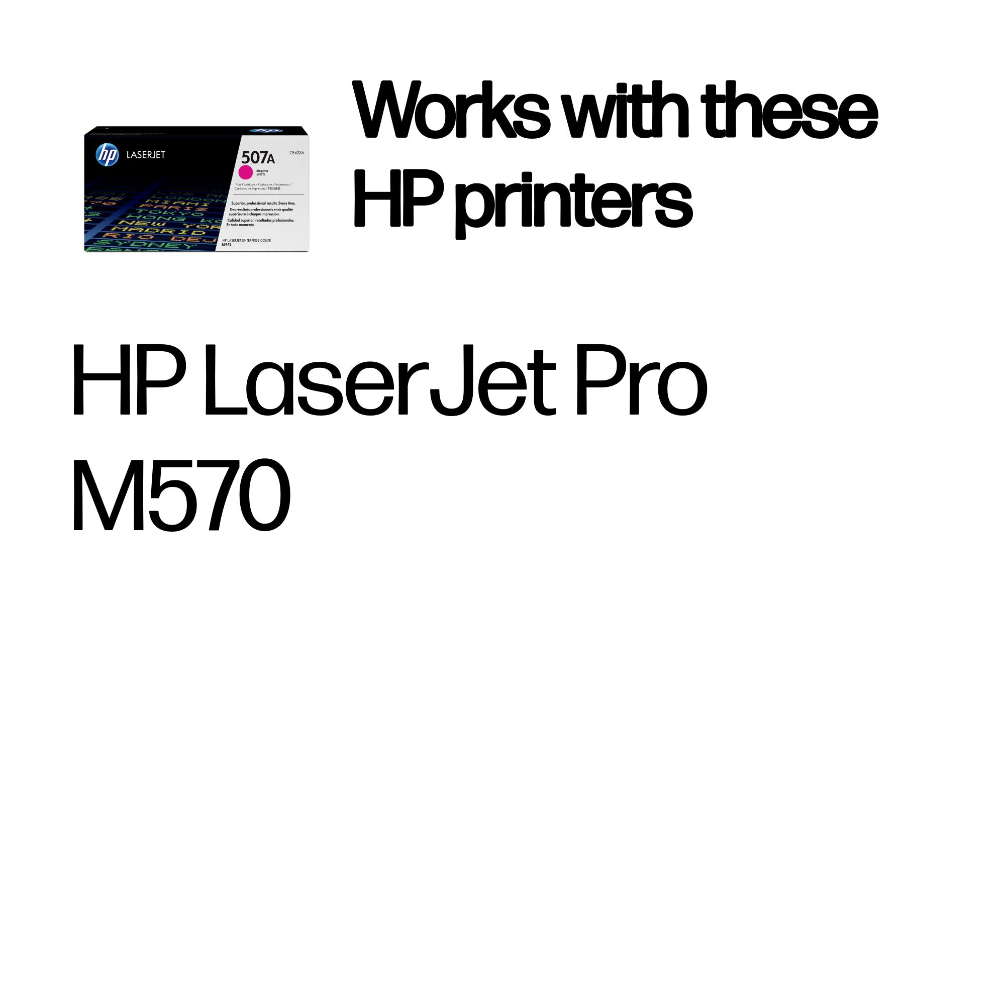 HP #507A Magenta Toner CE403A HP — view 3