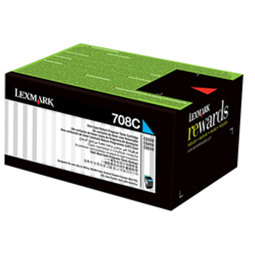 Lexm 708C Cyan Toner Lexmark — view 2