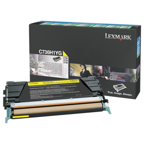 Lexm C736 Yellow HY Toner Lexmark — view 2