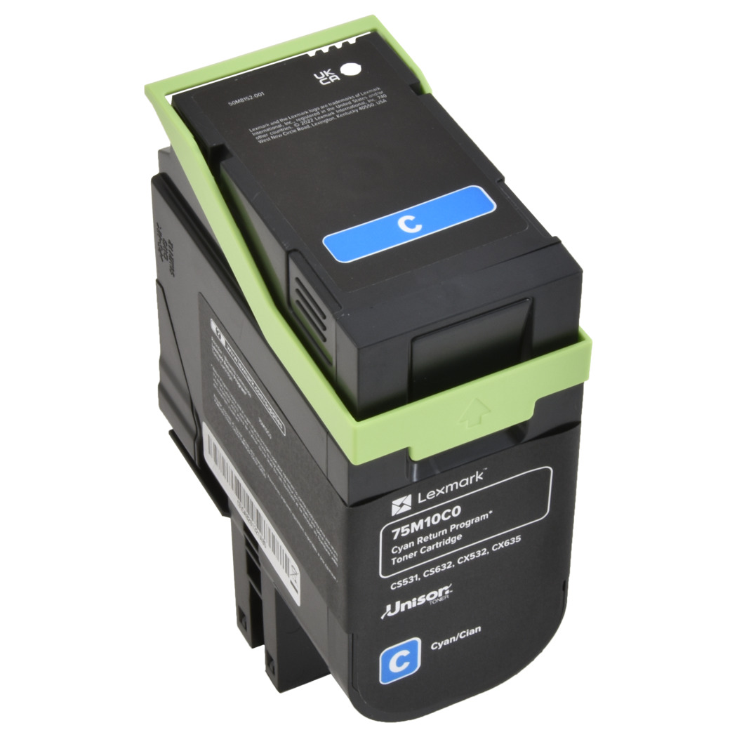 Lexm 75M10C0 Cyan Toner Lexmark — view 2