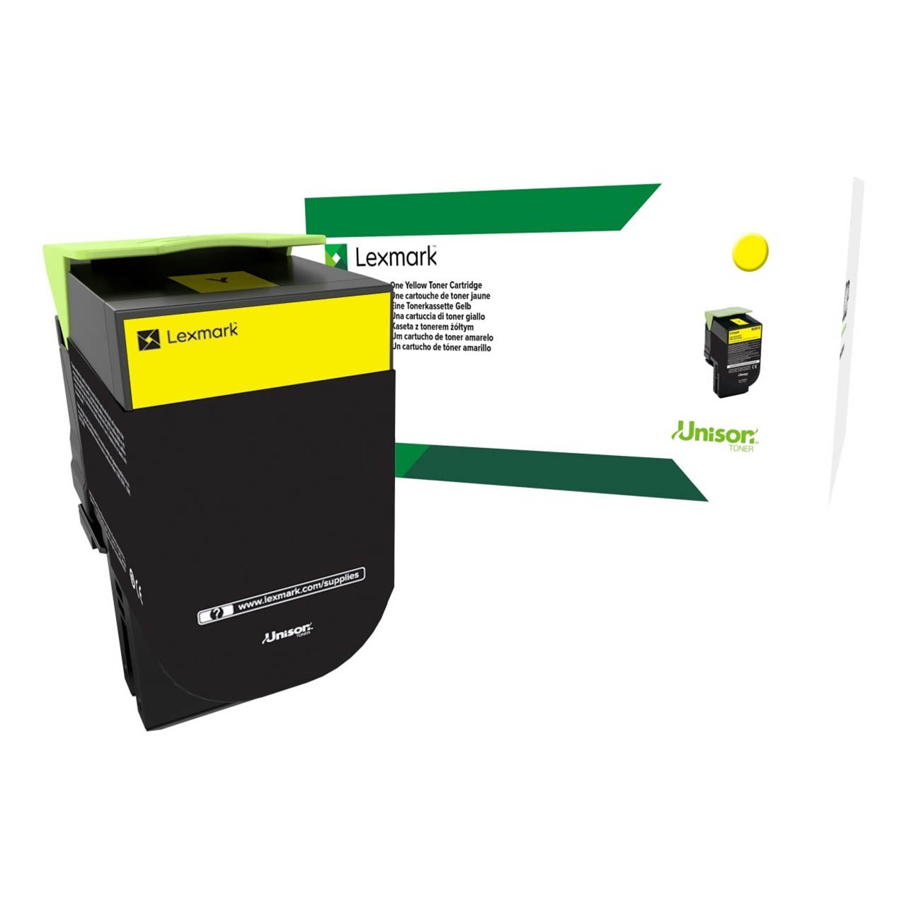 Lexm 808SY Std Yellow Toner Lexmark — view 2