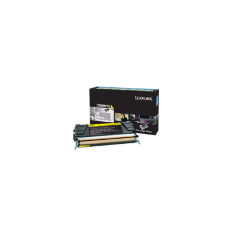 Lexm C748H1YG HY Pre Yell Cart Lexmark — view 2