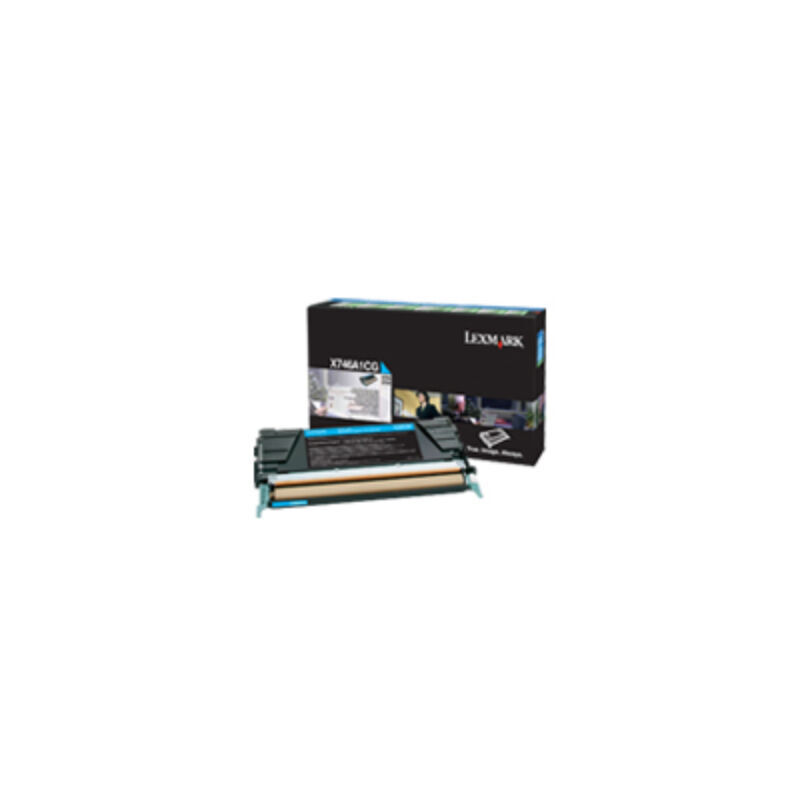 Lexm X746A1CG Cyan Pre Cart Lexmark — view 2