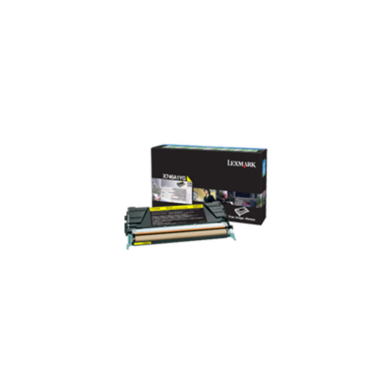 Lexm X746A1YG Yell Pre Cart Lexmark — view 2