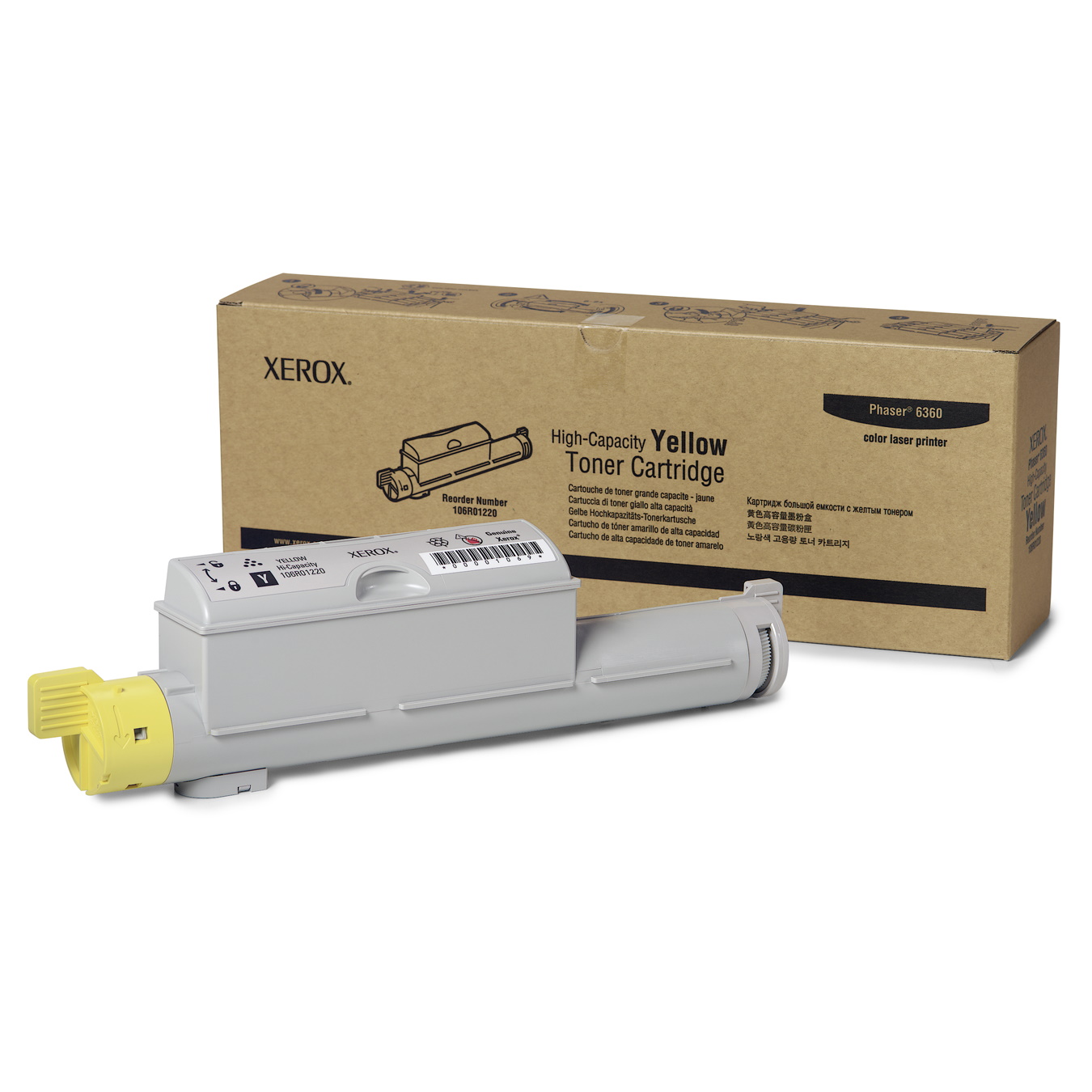 FX Phaser 106R01220 Yell Toner Fuji Xerox — view 2