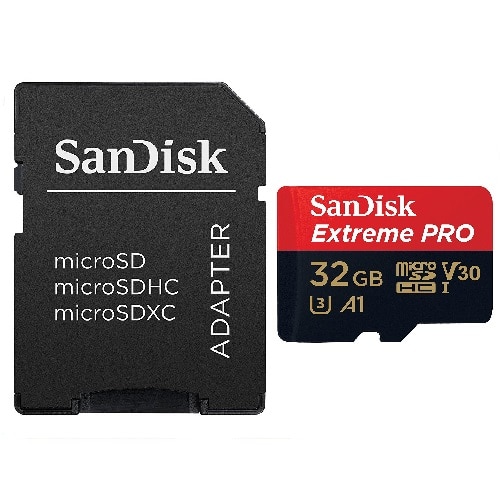 Sandisk Extreme Pro Microsdhc Sqxcg 32GB V30 U3 C10 A1 Uhs-1 100MB/S R 90MB/S W 4X6 Sd Adaptor Lifetime Limited SanDisk — view 2