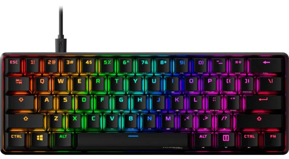 Hyperx Alloy Origins 60 RGB Mechanical Gaming Keyboard Aqua Switch HP — view 2