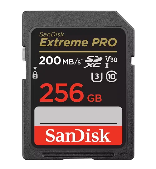 Sandisk Extreme Pro Sdxc Sdxxd 256GB V30 U3 C10 Uhs-I 200MB/S R 140MB/S W 4X6 Lifetime Limited SanDisk — view 2