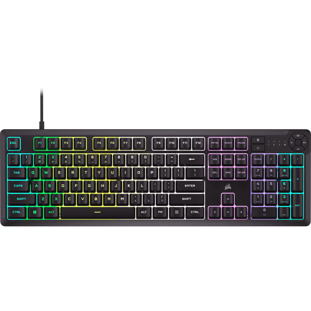 Corsair K55 Core RGB Gaming Keyboard - Black Corsair — view 2