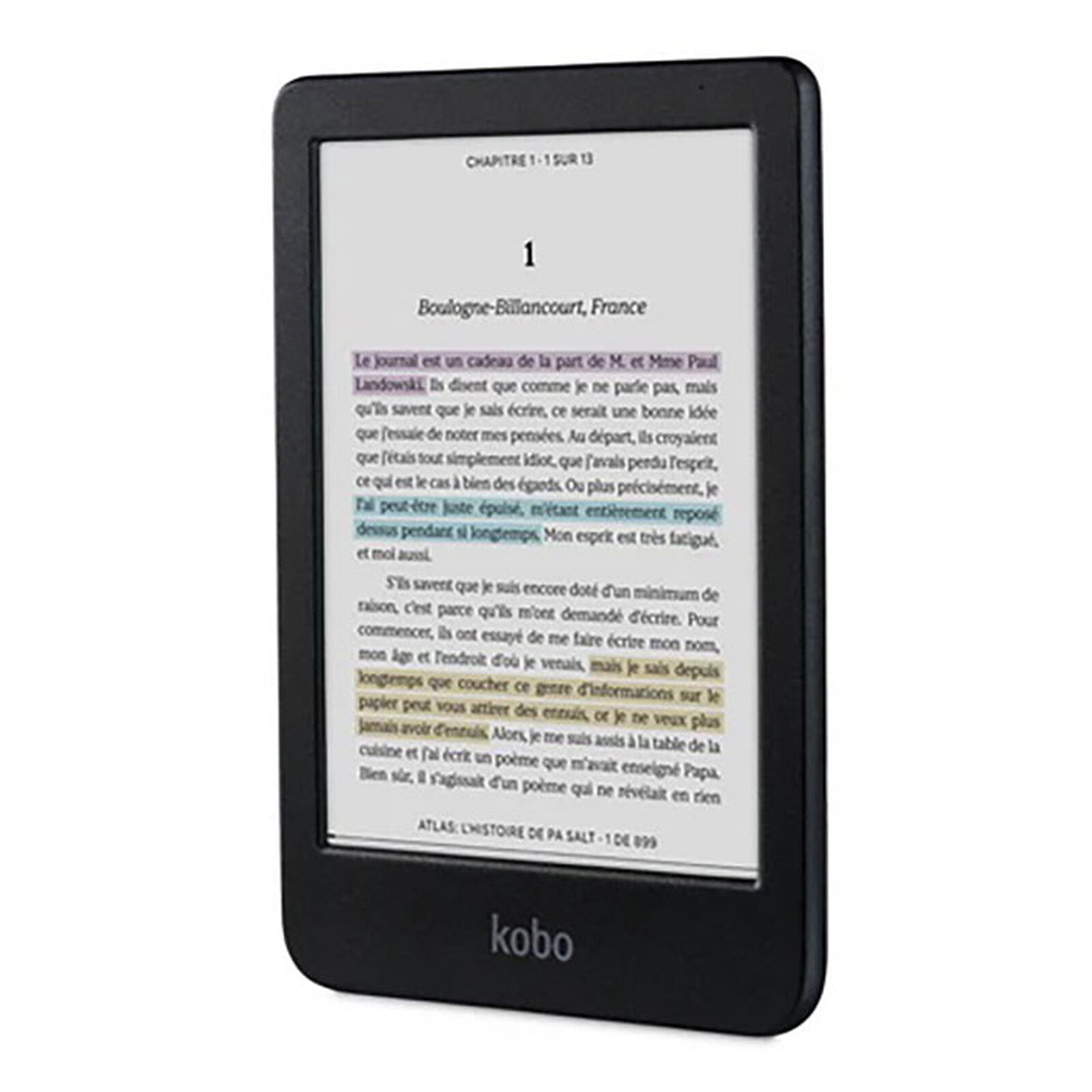Kobo Clara Colour Black 6" E Ink Colour Display Comfort Light Pro & Waterproof E-Reader Kobo — view 2