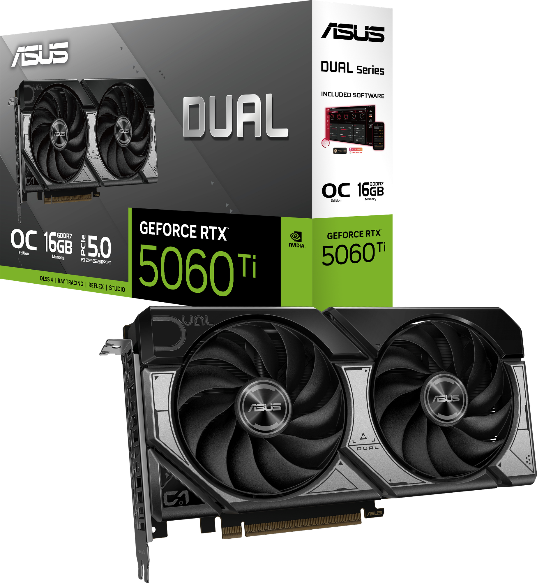 ASUS Dual-RTX5060TI-O16G Graphics Card Asus — view 2