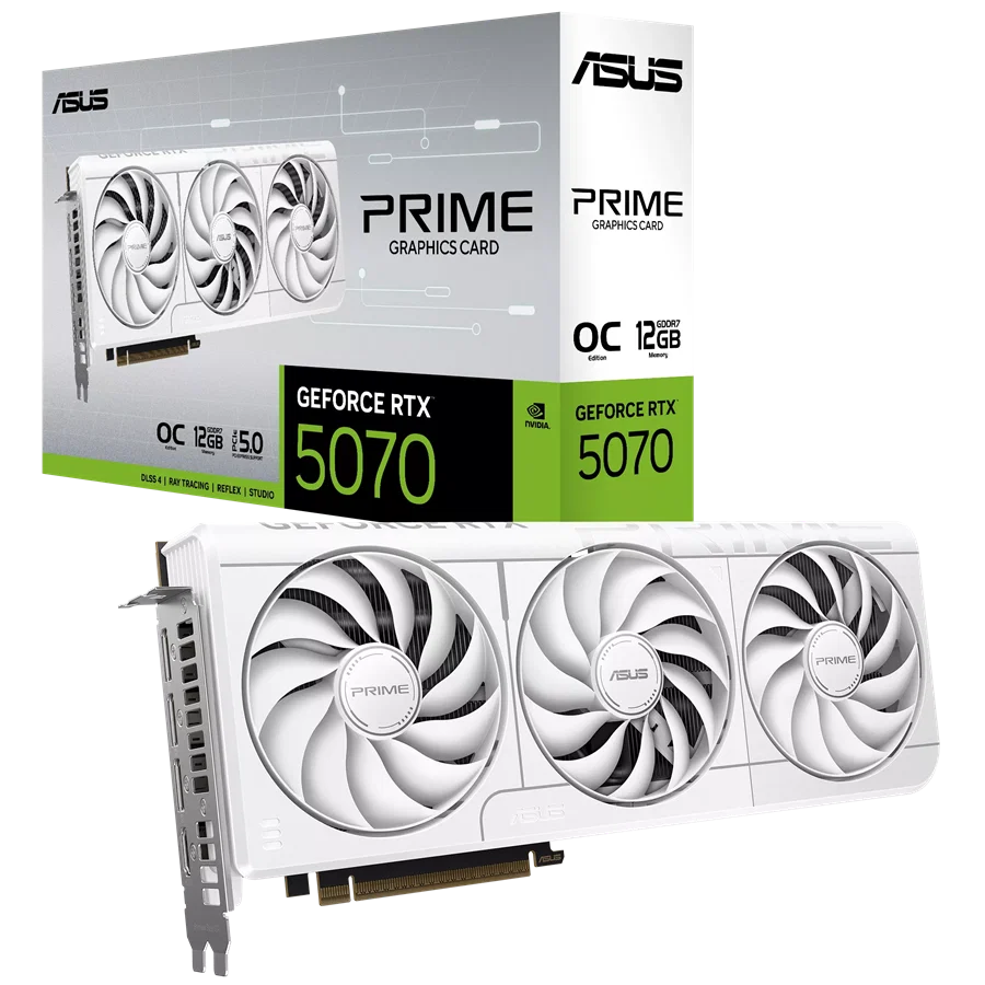 ASUS Prime-RTX5070-O12G-White Graphics Card Asus — view 2